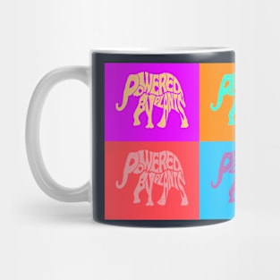 Powered by Plants Elephant Art- Vegan Art Mug